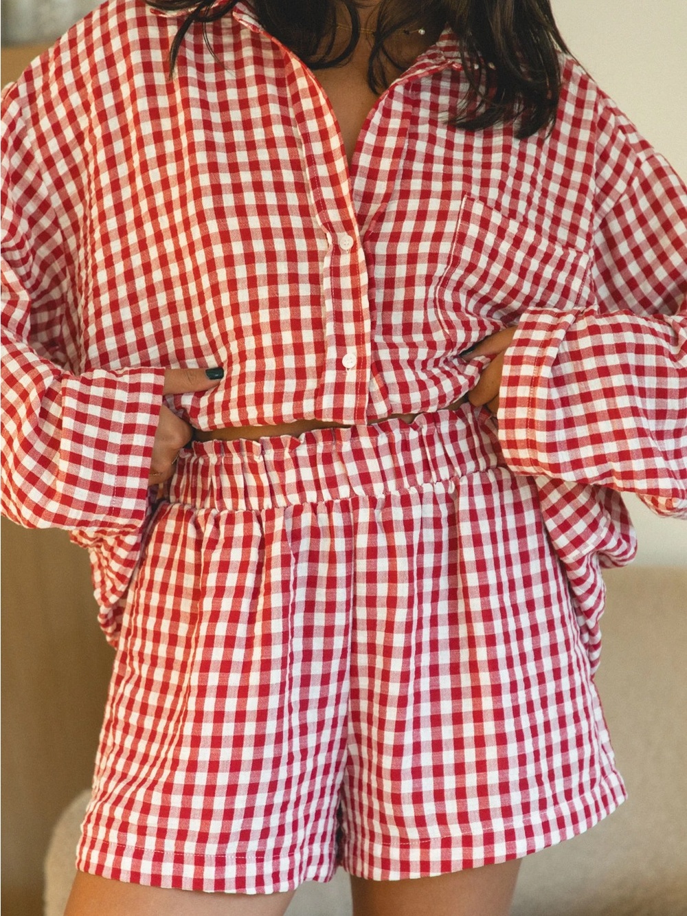 Solaí the Label Red Gingham Set